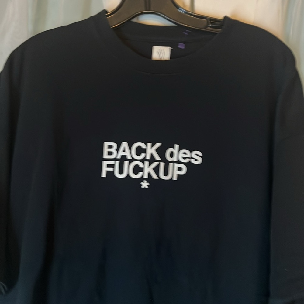 SSUR The Cut By SSUR Back Des *uckup Short Sleeve TEE Men’s 2XL Black T-shirt